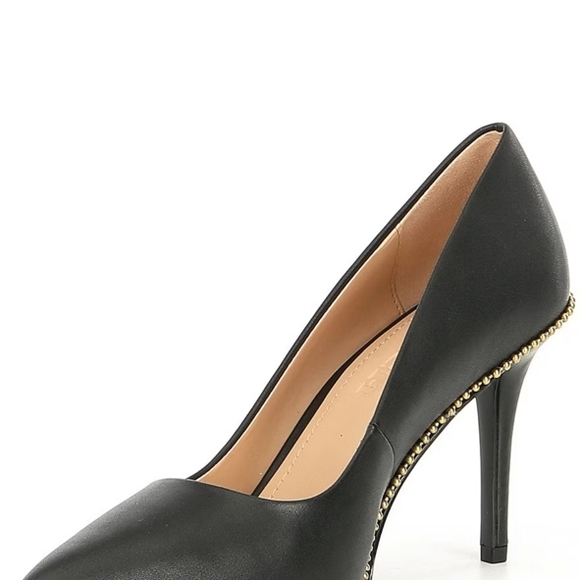 Coach Black High Heel Pumps with Studded Detail - Picture 1 of 3